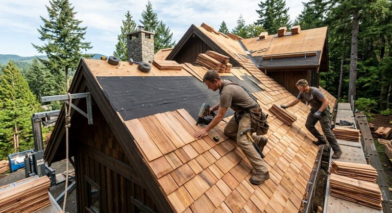 Wood Roofing Installation