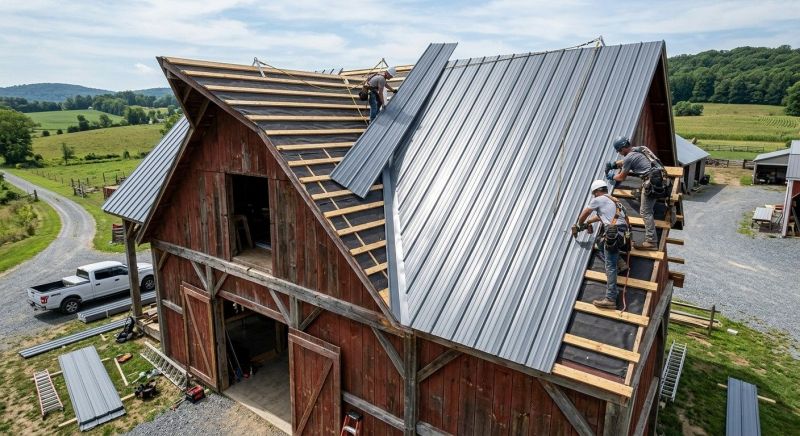 Barn Roof Construction in Ruckersville, VA