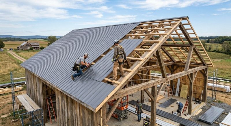 Barn Roof Construction in Ruckersville, VA