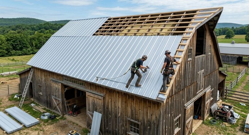 Barn Roof Construction in Ruckersville, VA