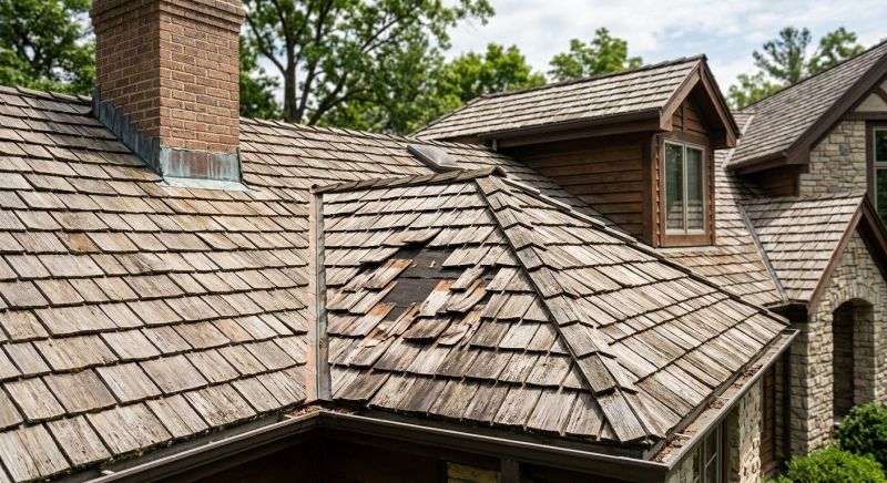 Cedar Shake Roof Repair in Louisa County, VA
