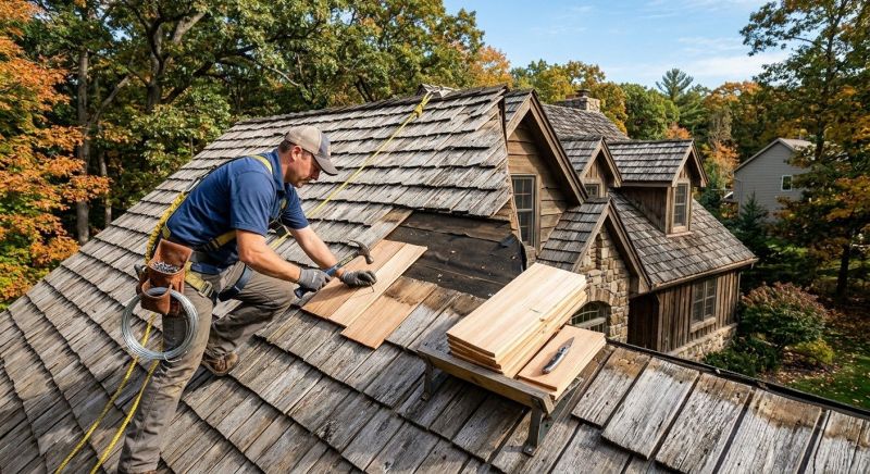 Cedar Shingles Repair in Charlottesville, VA
