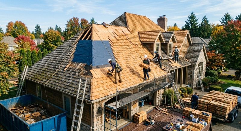 Cedar Shingles Replacement in Albemarle County, VA