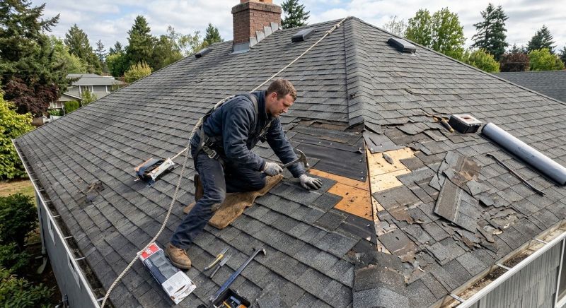 Damaged Roof Repair in Syria, VA