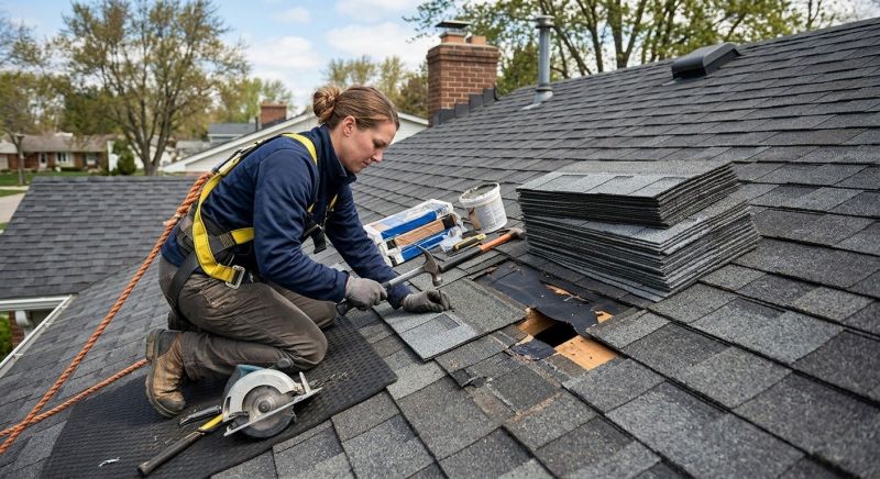 Hip Roof Shingle Repair in Ruckersville, VA