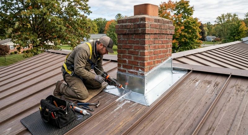 Metal Roof Flashing Repair in Ruckersville, VA
