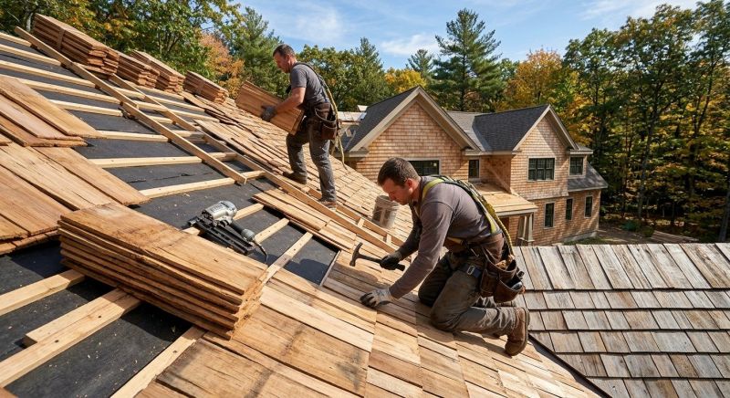 Natural Wood Roof Installation in Ruckersville, VA