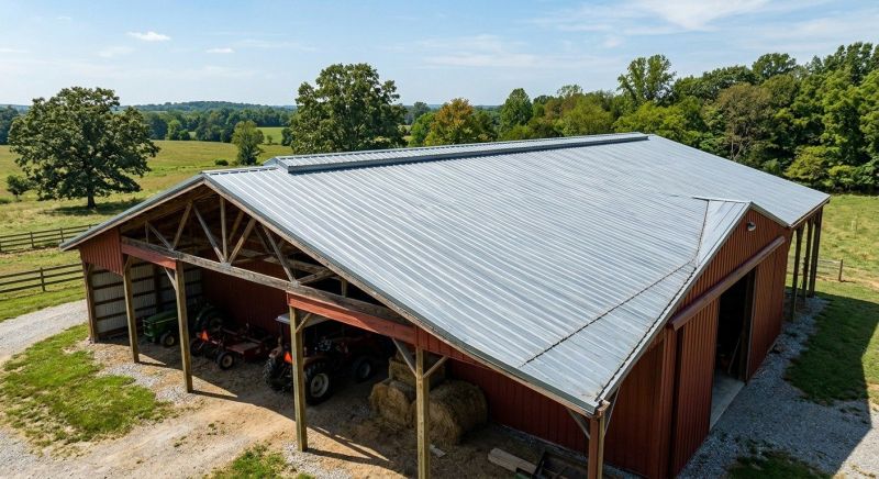 Pole Barn Roof Repair in Earlysville, VA