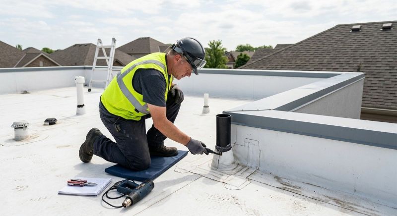 Rubber Roof Inspection in Ruckersville, VA