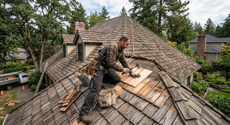 Shake Shingle Repair in Albemarle County, VA