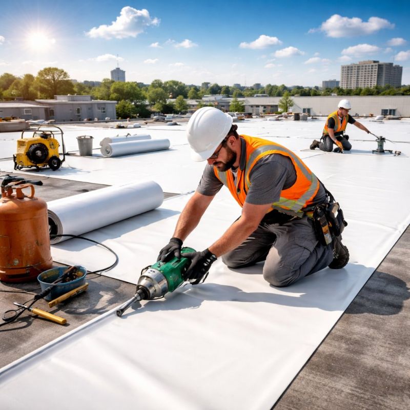 Single Ply Roof Installation in Ruckersville, VA