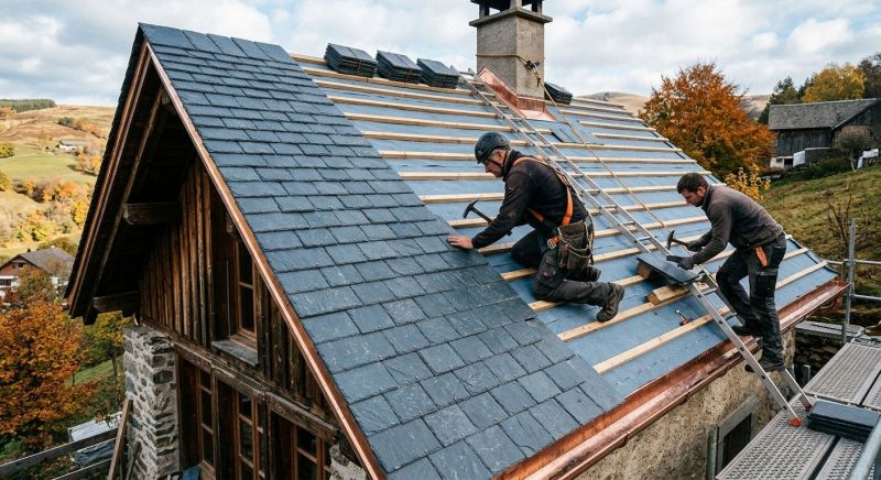 Slate Roof Installation in Madison, VA