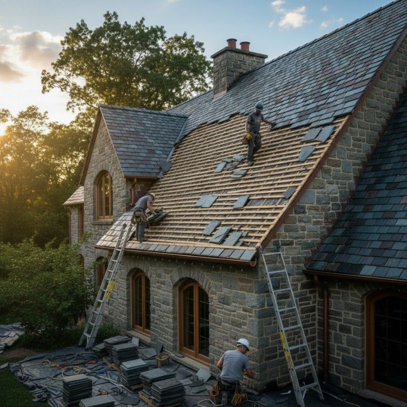 Slate Roof Replacement in Orange County, VA