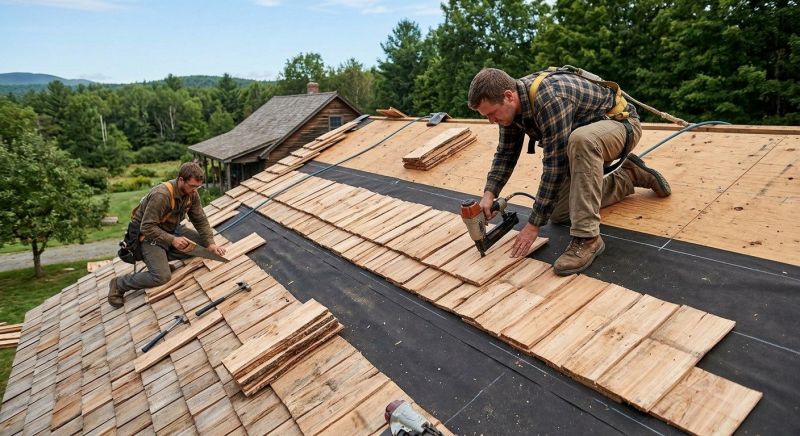 Wood Roofing Installation in Madison, VA