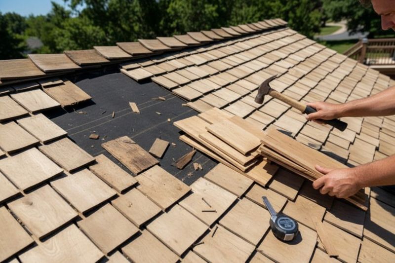 Wood Shake Roof Repair in Barboursville, VA