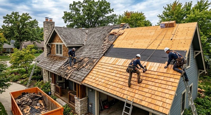 Wood Shake Roof Replacement in Earlysville, VA